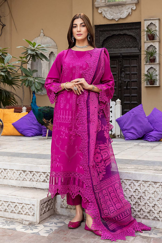 Charizma Signature Embroidered Lawn Karandi Collection – CLK-01