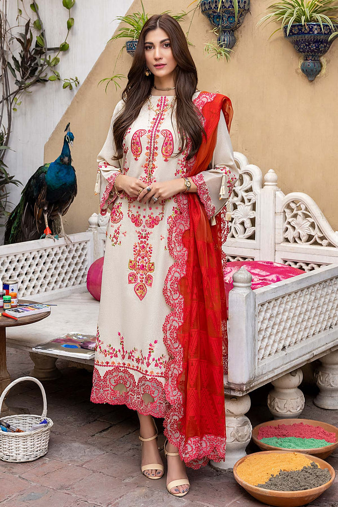 Charizma Signature Embroidered Lawn Karandi Collection – CLK-10