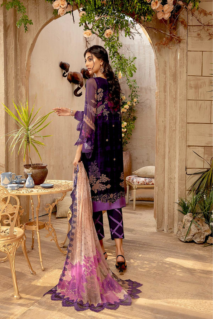 Vasal by Charizma Embroidered Chiffon Suits Unstitched 3 Piece CRZ25VW VSL25-32 - Formals