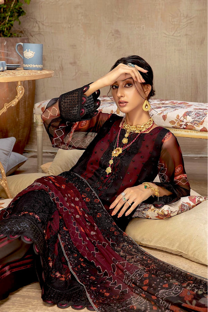 Vasal by Charizma Embroidered Chiffon Suits Unstitched 4 Piece CRZ25VC VSL25-29 - Formals Collection