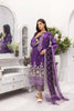 Charizma aniiq · Embroidered Lawn Suit With Embroidered Chiffon Dupatta – ANS-23