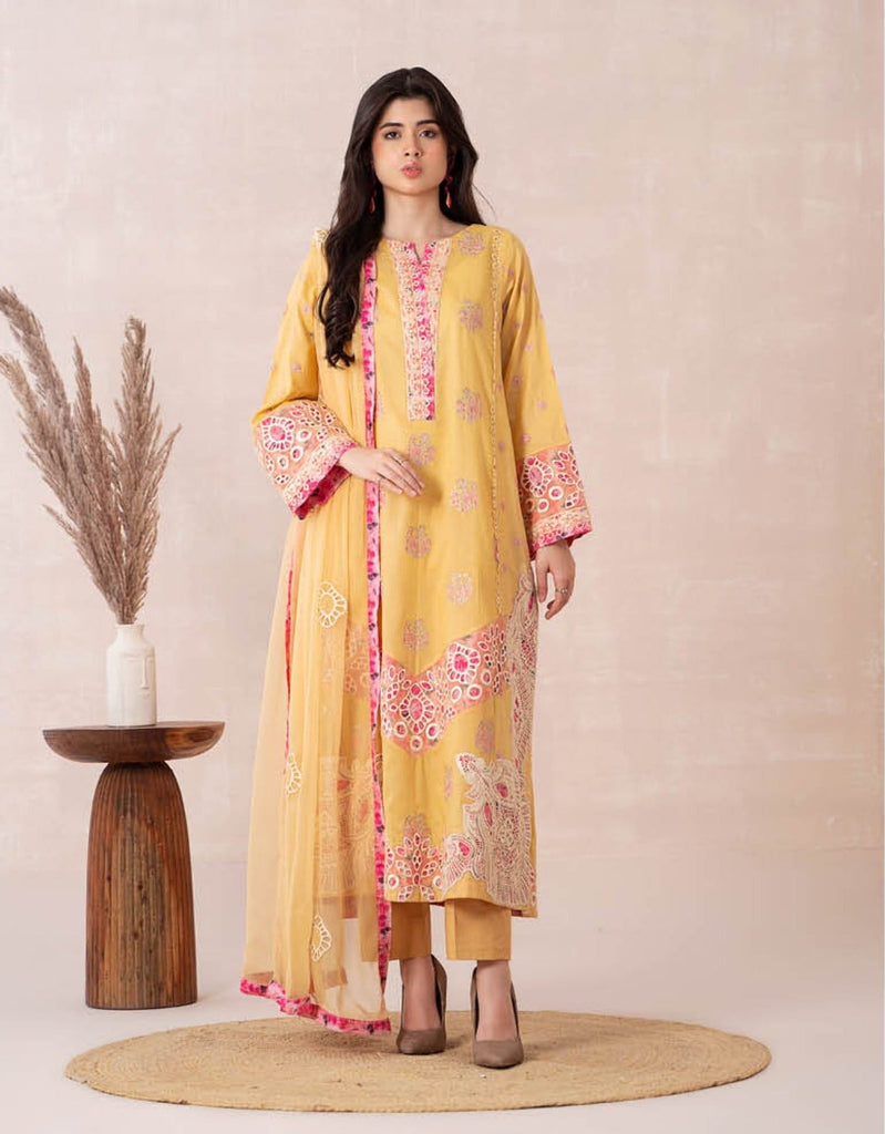 Charizma Combination Embroidered Lawn Collection 2024 – 11