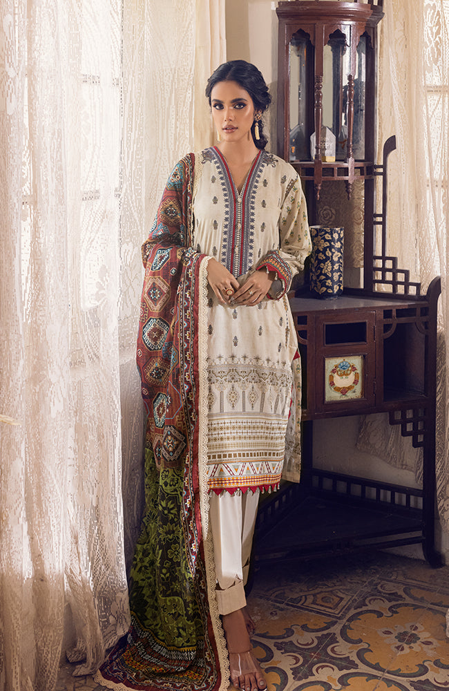 Coco by Al Zohaib Digital Embroidered Lawn Collection – D-01A