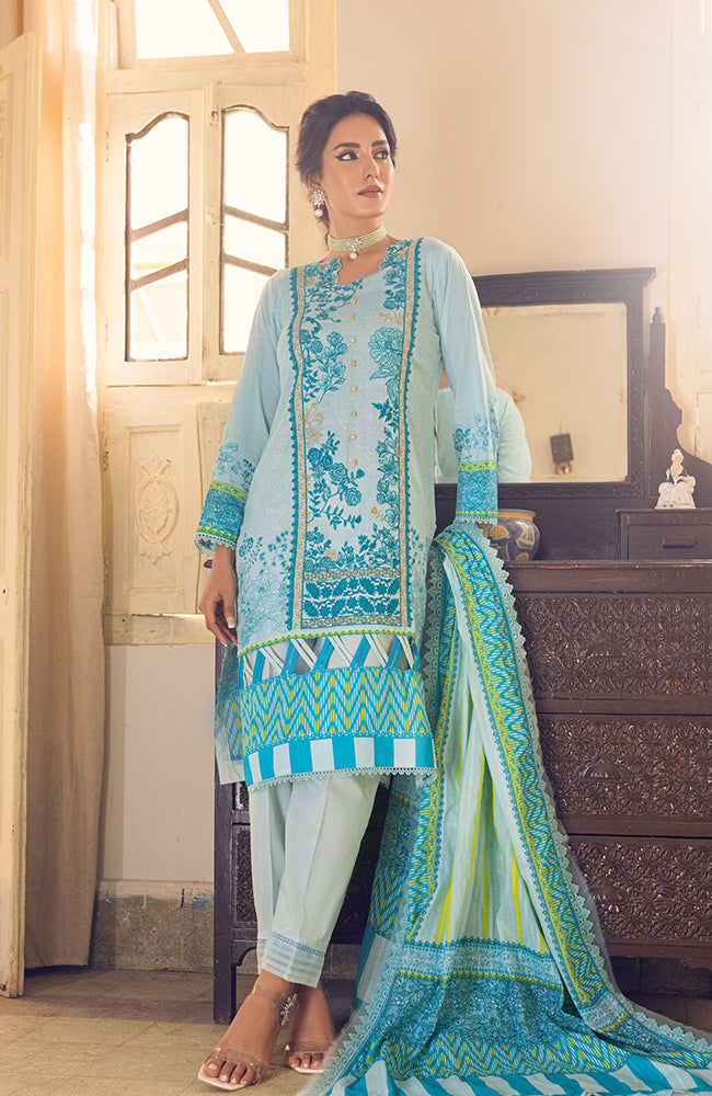 Coco by Al Zohaib Digital Embroidered Lawn Collection – D-03B