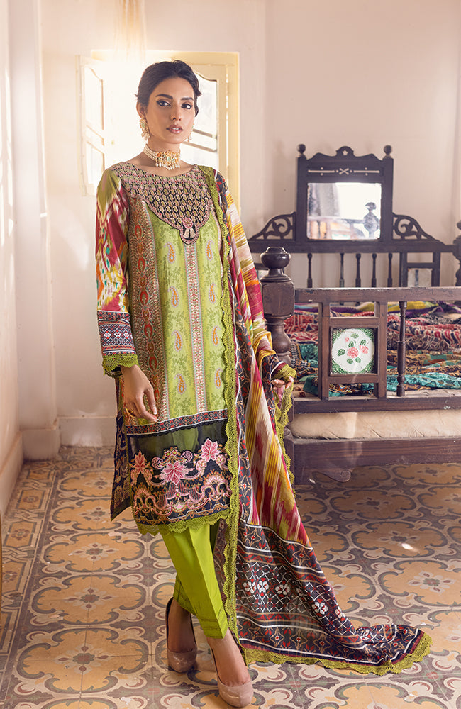 Coco by Al Zohaib Digital Embroidered Lawn Collection – D-08