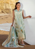 Crimson X Saira Shakira Luxury Lawn Collection 2022 – Sicilian Summer - 2A - Aqua