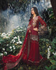 Adan's Libas Arcadia Festive Chiffon Collection – Crimson | ZA-1292