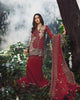 Adan's Libas Arcadia Festive Chiffon Collection – Crimson | ZA-1292