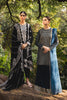 Cross Stitch Luxe Atelier Luxury Collection – TEAL PROFUSE-3PC EMBROIDERED VELVET SUIT