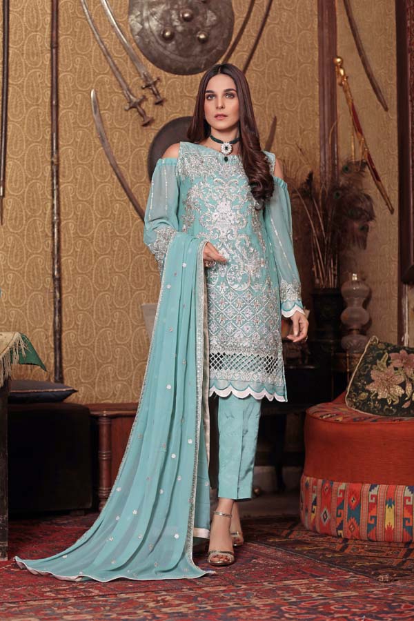 Angan by Zebaish – Luxury Embroidered Chiffon Formal Collection – Blus ...