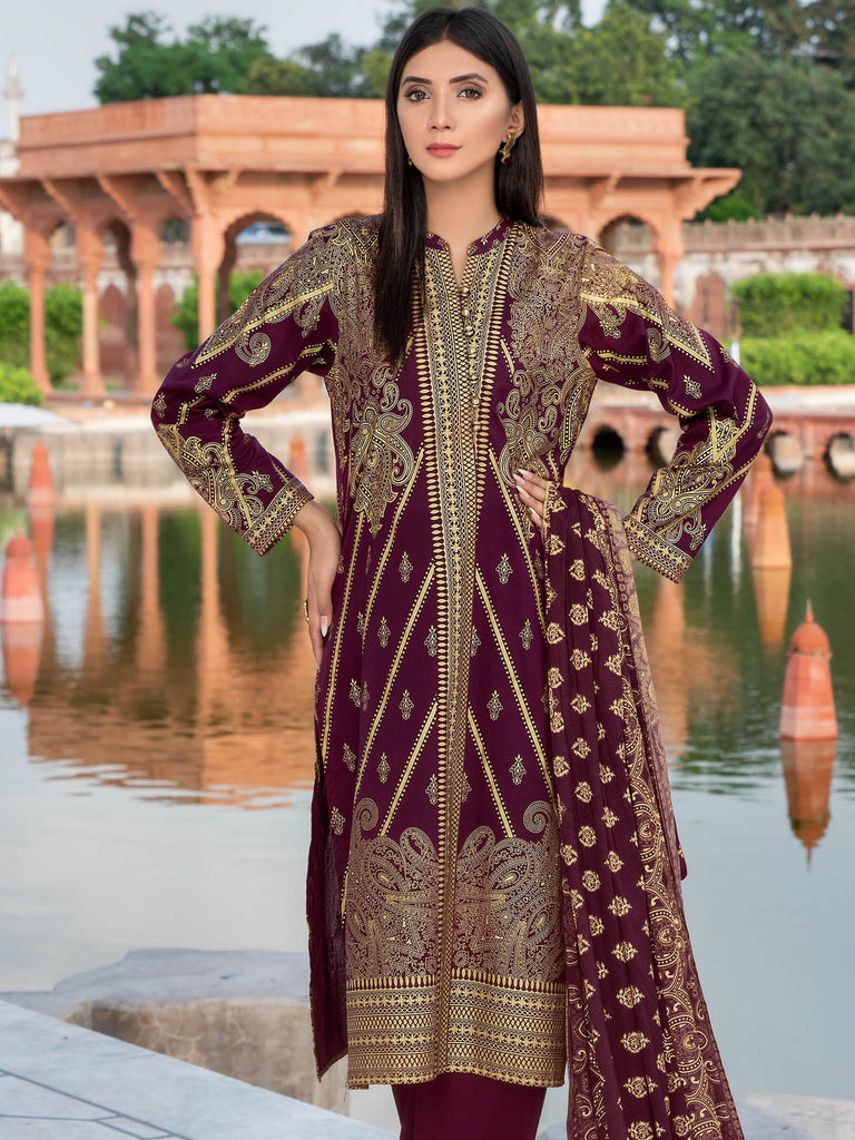 Limelight Cambric Collection 2019 – 2-Pc Cambric Suit – U0832-2PC-MRN