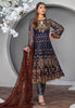 Maryam's Gold Luxury Embroidered Chiffon Collection Vol 6 – MG-64 Clematis
