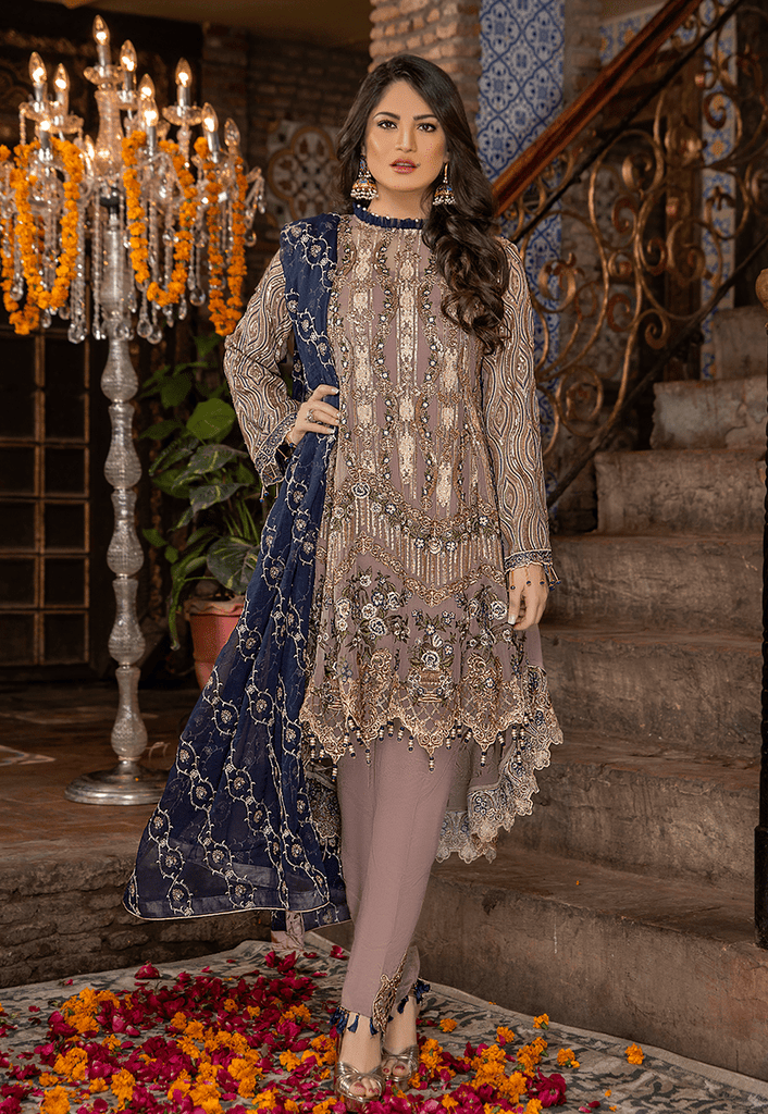 Maryam's Premium Luxury Embroidered Chiffon Collection Vol 5 – MP-158 Radiant Lilac