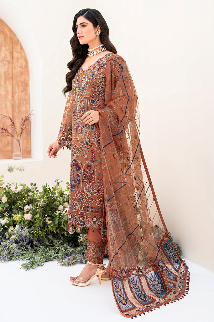 Ramsha Minhal Organza Formal Collection – M-808