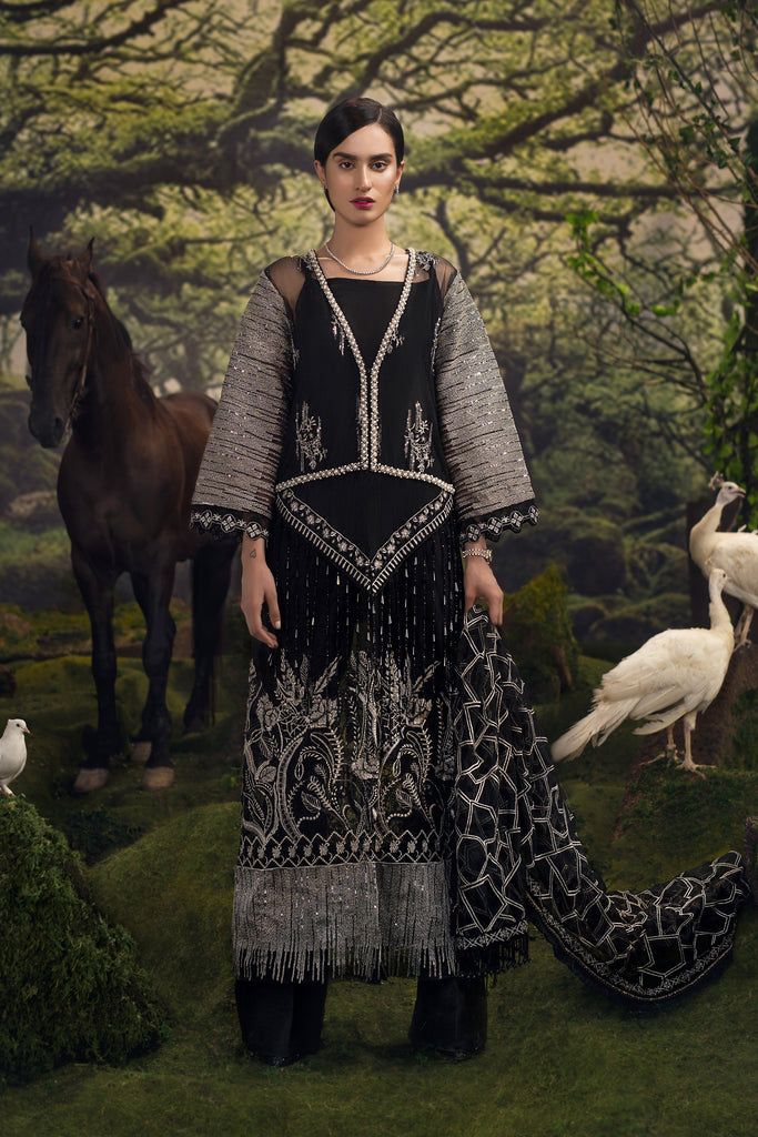 Qalamkar Forêt de Luxe Wedding Collection  – Dans le Lierre QW-07