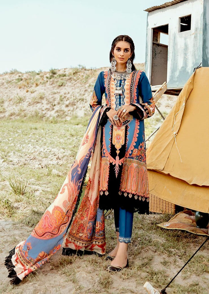 Afrozeh Riwaj Lawn Collection 2020 – 06 - Regal Sky