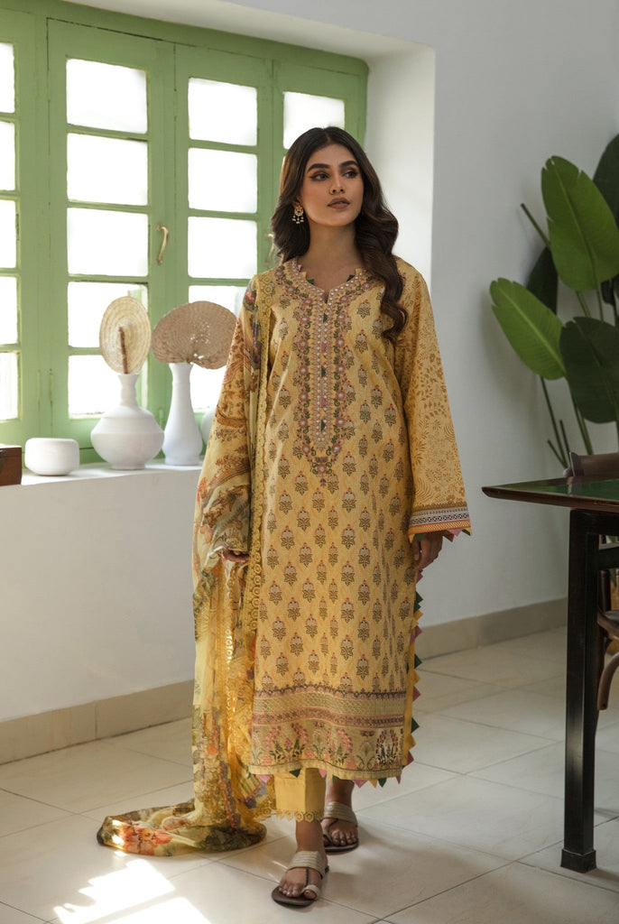 Aabyaan Afsaneh Luxury Lawn Collection – Rawa (AL-05)