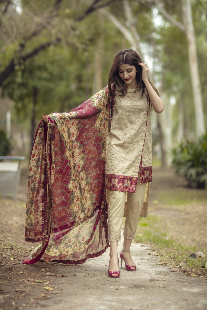 Noor by Saadia Asad - Spring/Summer Lawn Collection – Fawn Splendour