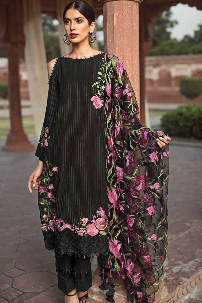 Gul Ahmed Glamorous Luxury Limited Eid Edition 2019 – 3 PC Embroidered Suit EA-65