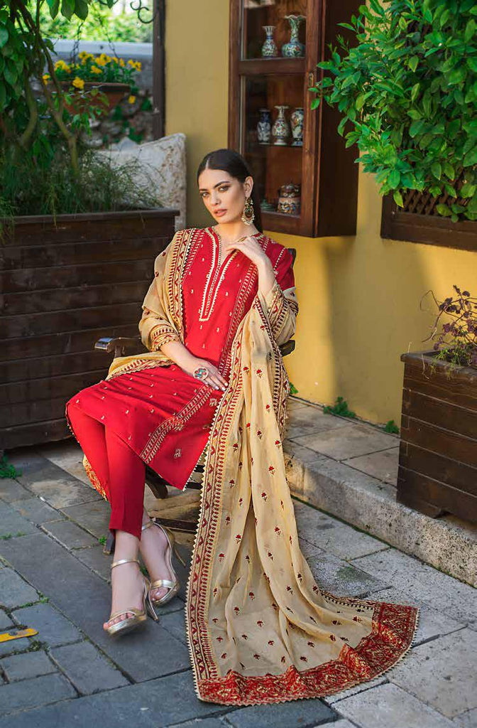 Gul Ahmed Glamorous Luxury Limited Eid Edition 2019 – 3 PC Embroidered Suit EA-71