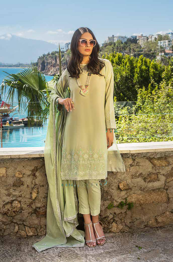 Gul Ahmed Glamorous Luxury Limited Eid Edition 2019 – 3 PC Embroidered Suit EA-80