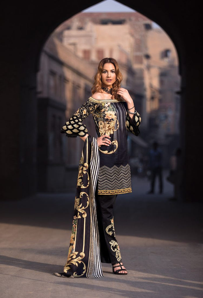 Firdous Eid Exclusive Collection 2017 – EE-08 Safari Noir