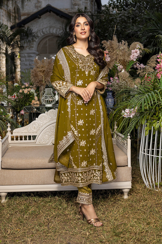 Azure Luxe Embroidered Festive Formal Collection – Eden Glow