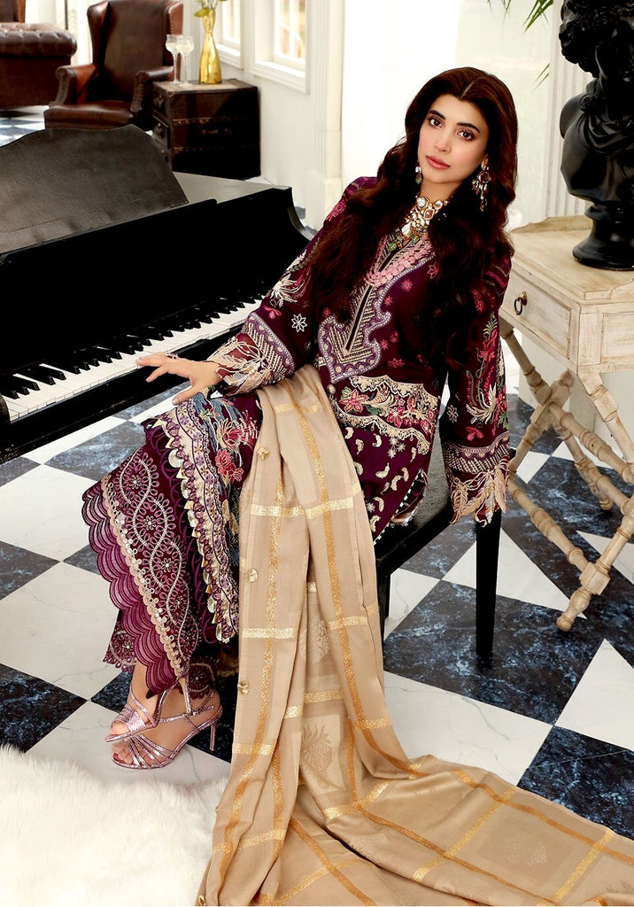 Elaf Luxury Winter Collection '21 – EWC-3B Plum