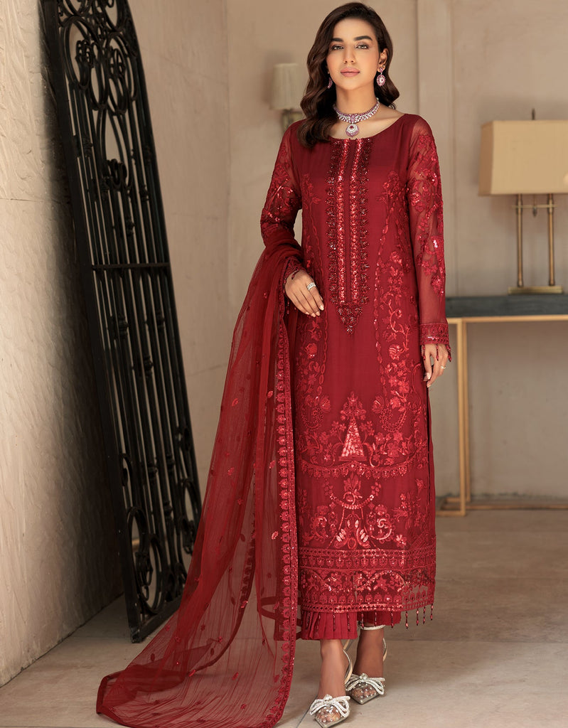 Emaan Adeel Le Festa Edit Chiffon Collection Vol-5  – LF-504