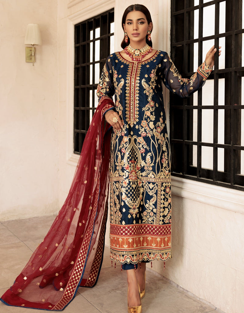 Emaan Adeel Le Festa Edit Chiffon Collection Vol-5  – LF-509
