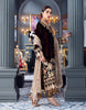 Emaan Adeel Makhmal Luxury Velvet Collection – Gold brown (MKH 4)