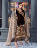 Emaan Adeel Makhmal Luxury Velvet Collection – Gold brown (MKH 4)