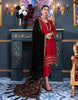 Emaan Adeel Makhmal Luxury Velvet Collection – Red romance (MKH01)