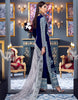 Emaan Adeel Makhmal Luxury Velvet Collection – Royal blue (MKH 2)