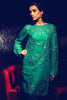 Rungrez Fleur d' Amour Embroidered Chiffon Collection - Emerald Woo - YourLibaas
 - 1