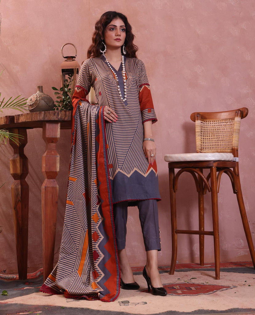 Erum Misha Printed Lawn Collection Vol-1 2023 – D-6