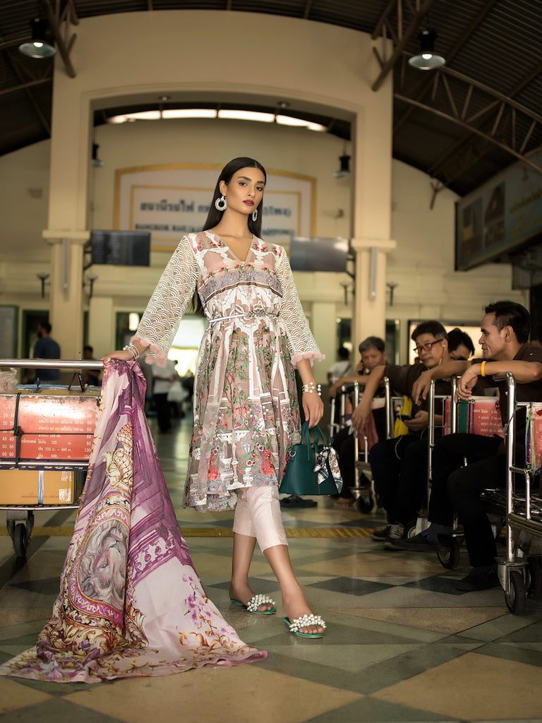Erum Khan Embroidered Chiffon Collection – Eruptive Franzia