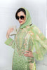 Gul Ahmed Luxury Festive Eid Collection - Light Green 3 Pc Embroidered Chiffon FE-33