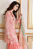 Gul Ahmed Luxury Festive Eid Collection - Pink 3 Pc Embroidered Silk Linen FE-40