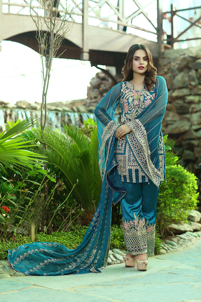 Rangreza Embroidered Chiffon Collection by Emaan Adeel – Nypo Luster