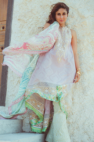 Faraz Manan Crescent Lawn Collection 2016 – FM06 Spell Bound - YourLibaas
 - 1