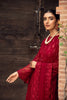 Farasha Embroidered Chiffon Collection – Crimson
