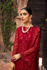 Farasha Embroidered Chiffon Collection – Crimson