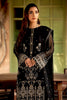 Farasha Embroidered Chiffon Collection – Onyx