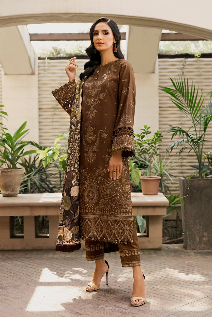 Farasha Winter Khaddar Collection – Brown Heather