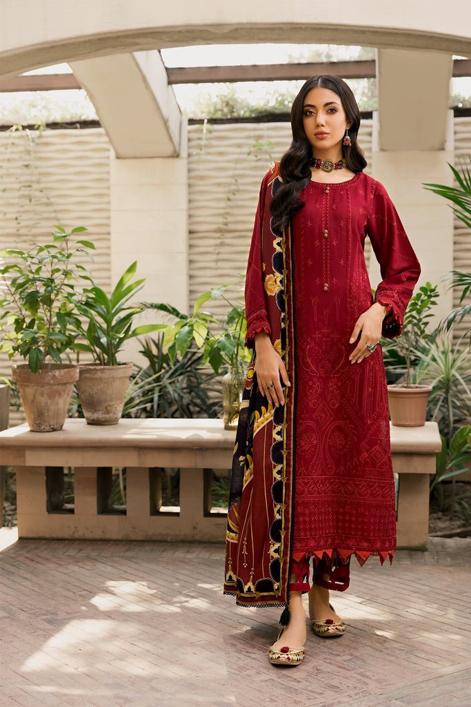 Farasha Winter Khaddar Collection – Carmine