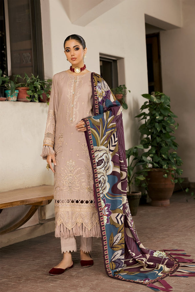 Farasha Winter Khaddar Collection – Satin Sand