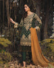 Adan's Libas Arcadia Festive Chiffon Collection – Forest Green | ZA-1285