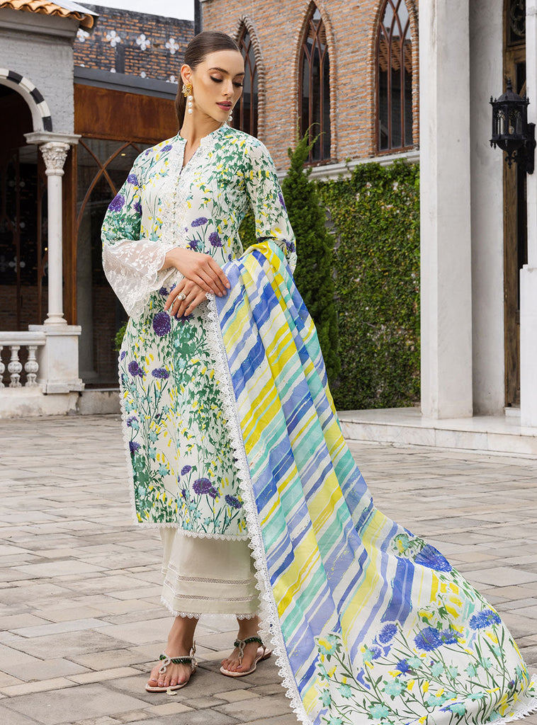 Zainab Chottani Tahra Lawn Collection  – Frosty-Orchid 10A