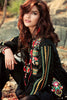 Gul Ahmed Gypsy Folk Lawn Collection - Black 3 PC Bamber Embroidered GL-02
